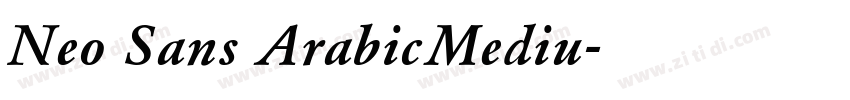 Neo Sans ArabicMediu字体转换